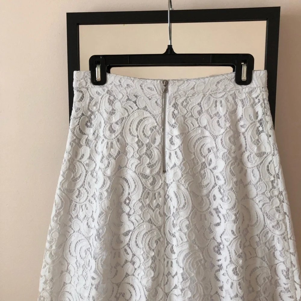 White Lace Midi Skirt 🤍 - Picture 3 of 5